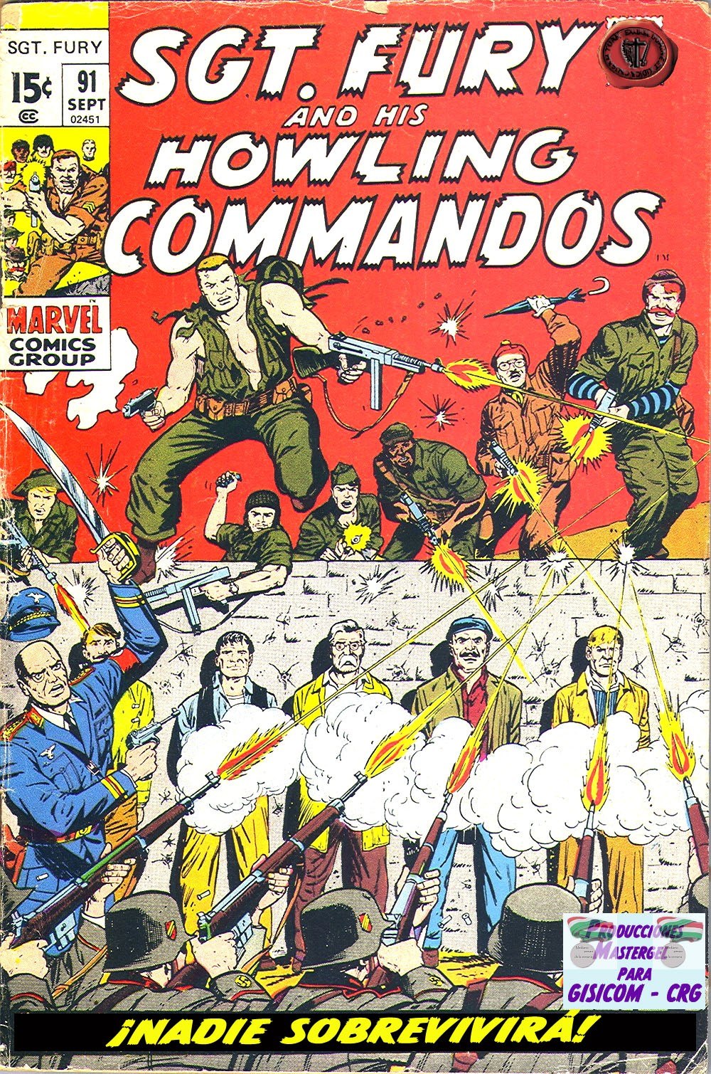 Portada ampliada de SGT. FURY AND HIS HOWLING COMMANDOS