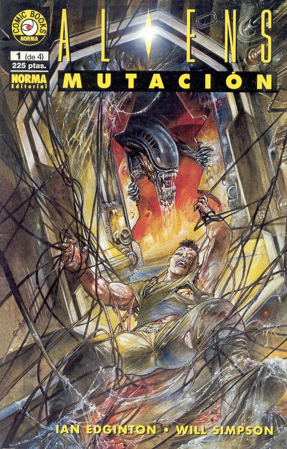 Portada ampliada de ALIENS MUTACIÓN