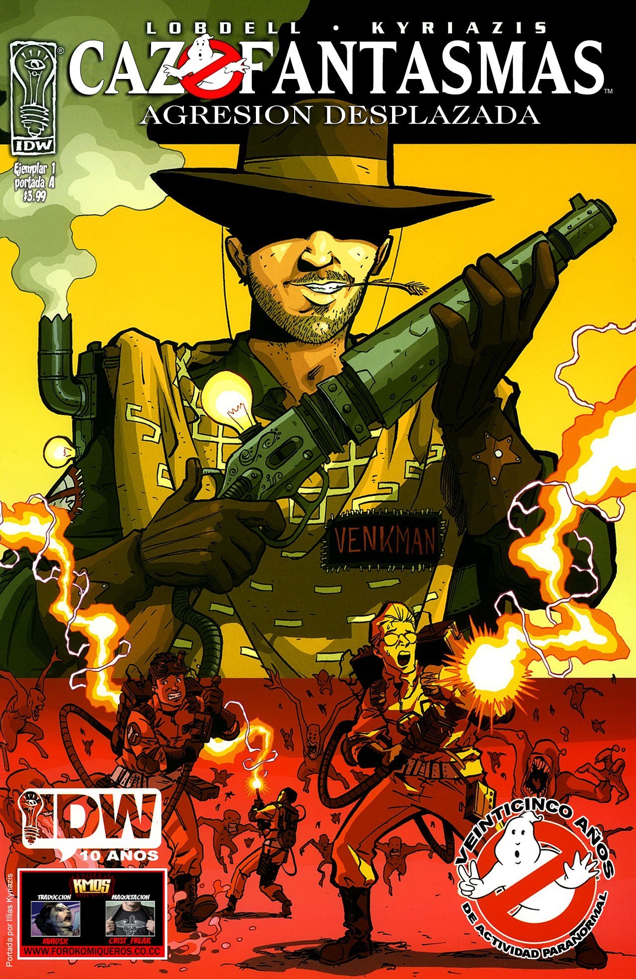 Portada ampliada de CAZAFANTASMAS. AGRESION DESPLAZADA