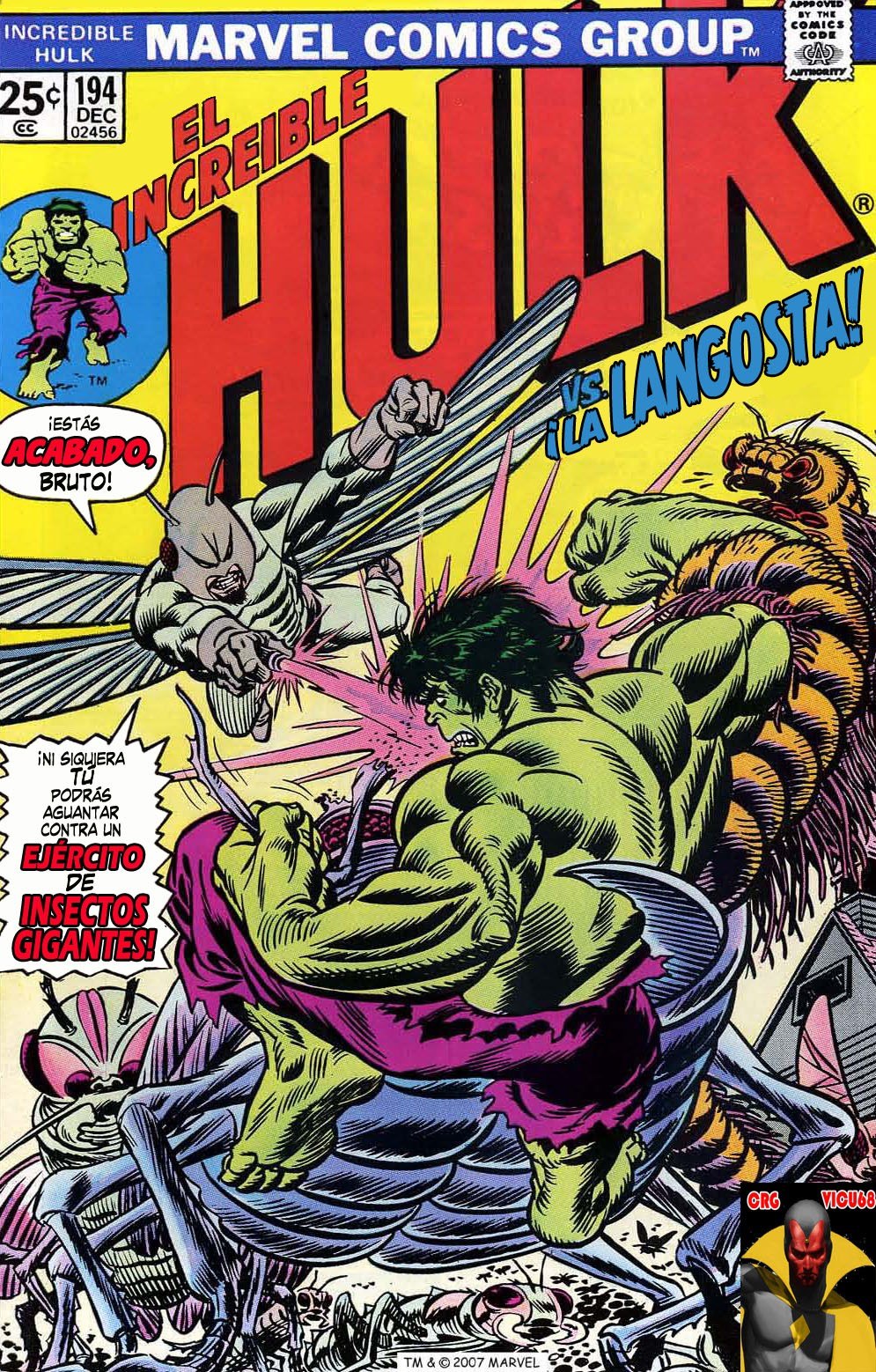 Portada ampliada de El Incredible Hulk