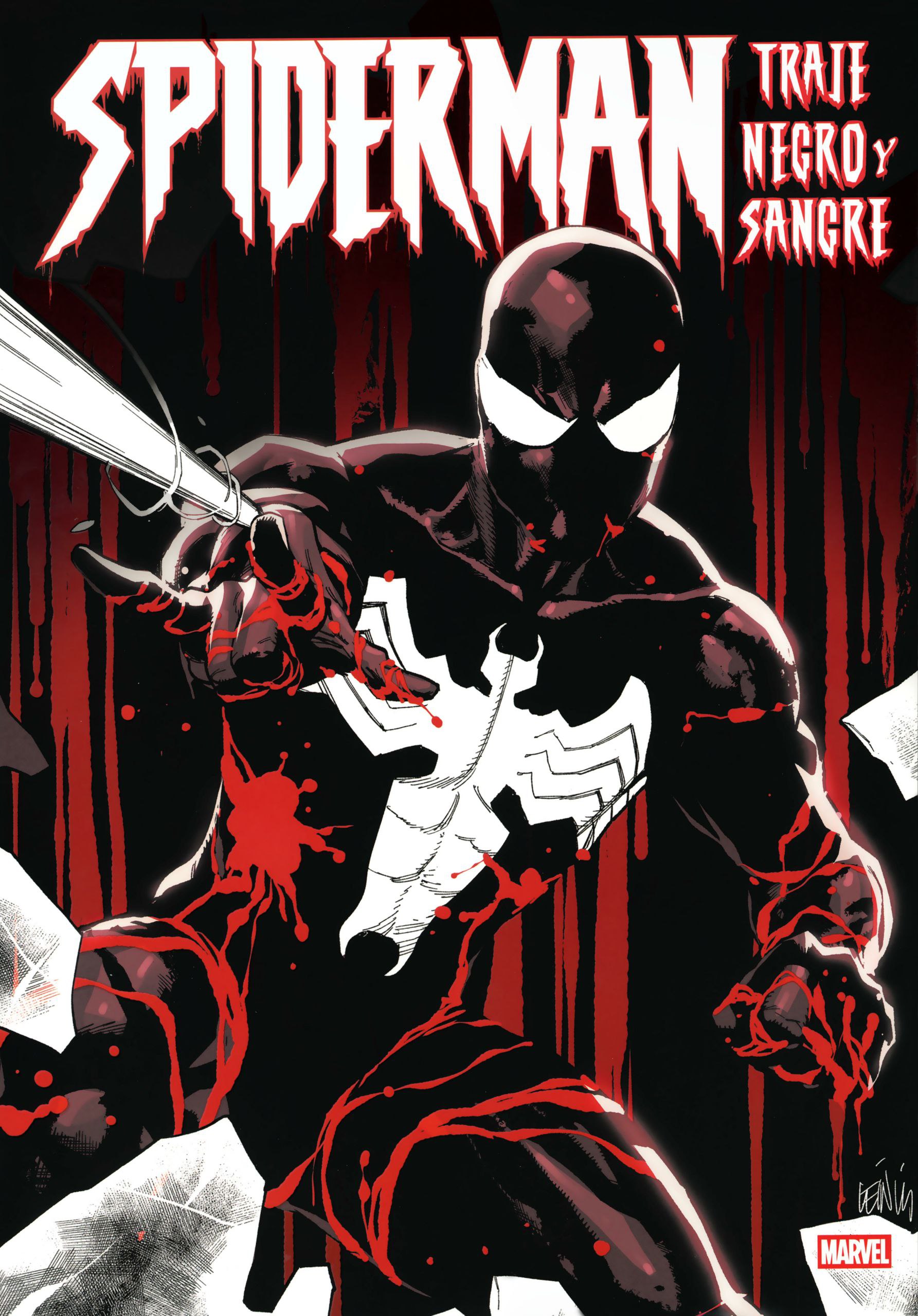 Portada ampliada de SPIDERMAN TRAJE NEGRO Y SANGRE