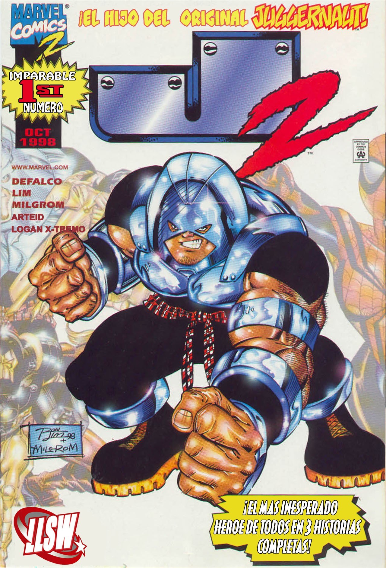 Portada ampliada de EL HIJO DEL ORIGINAL JUGGERNAUT!