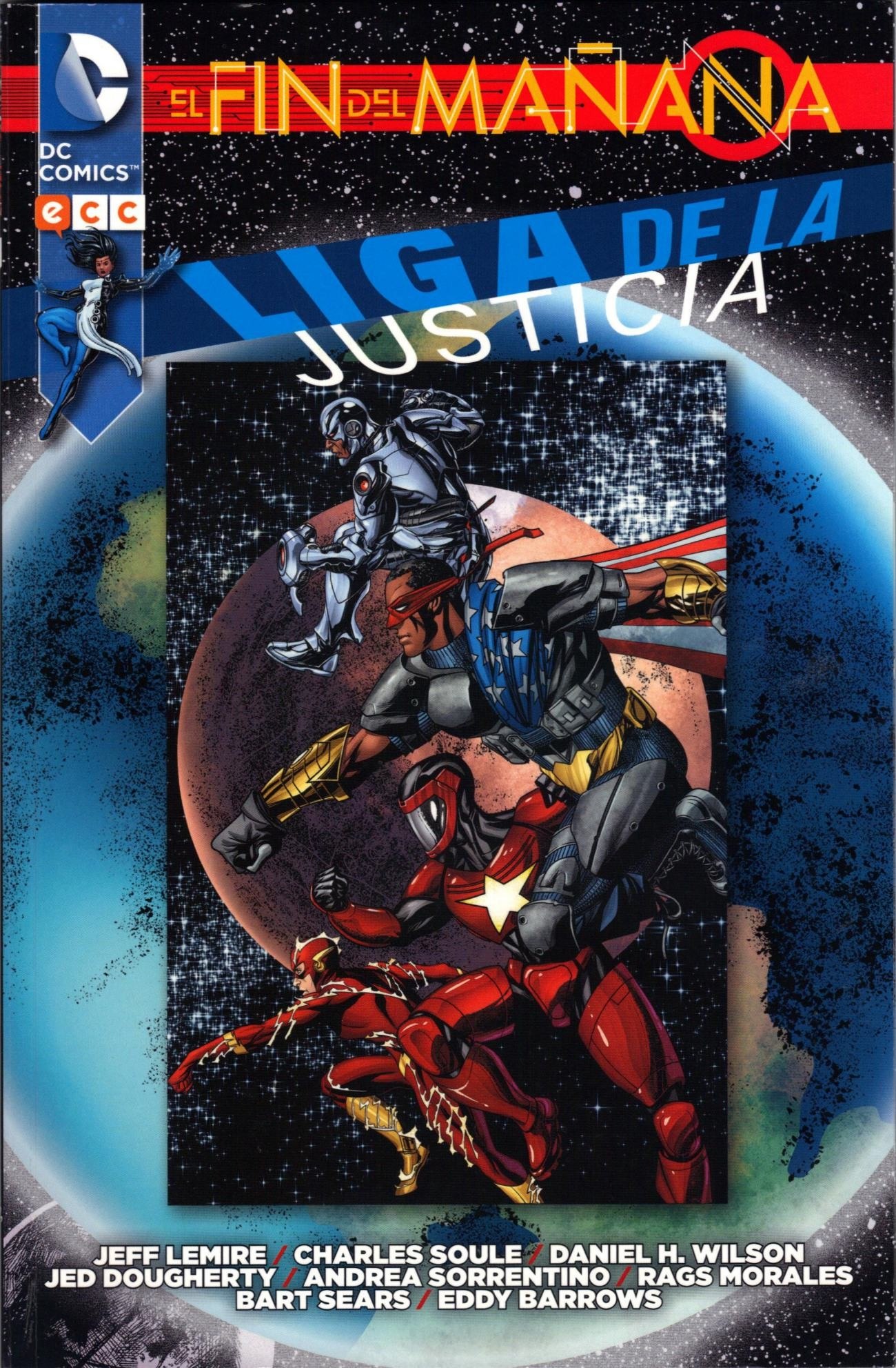 Portada ampliada de EL FIN DEL MAÑANA LIGA DE LA JUSTICIA