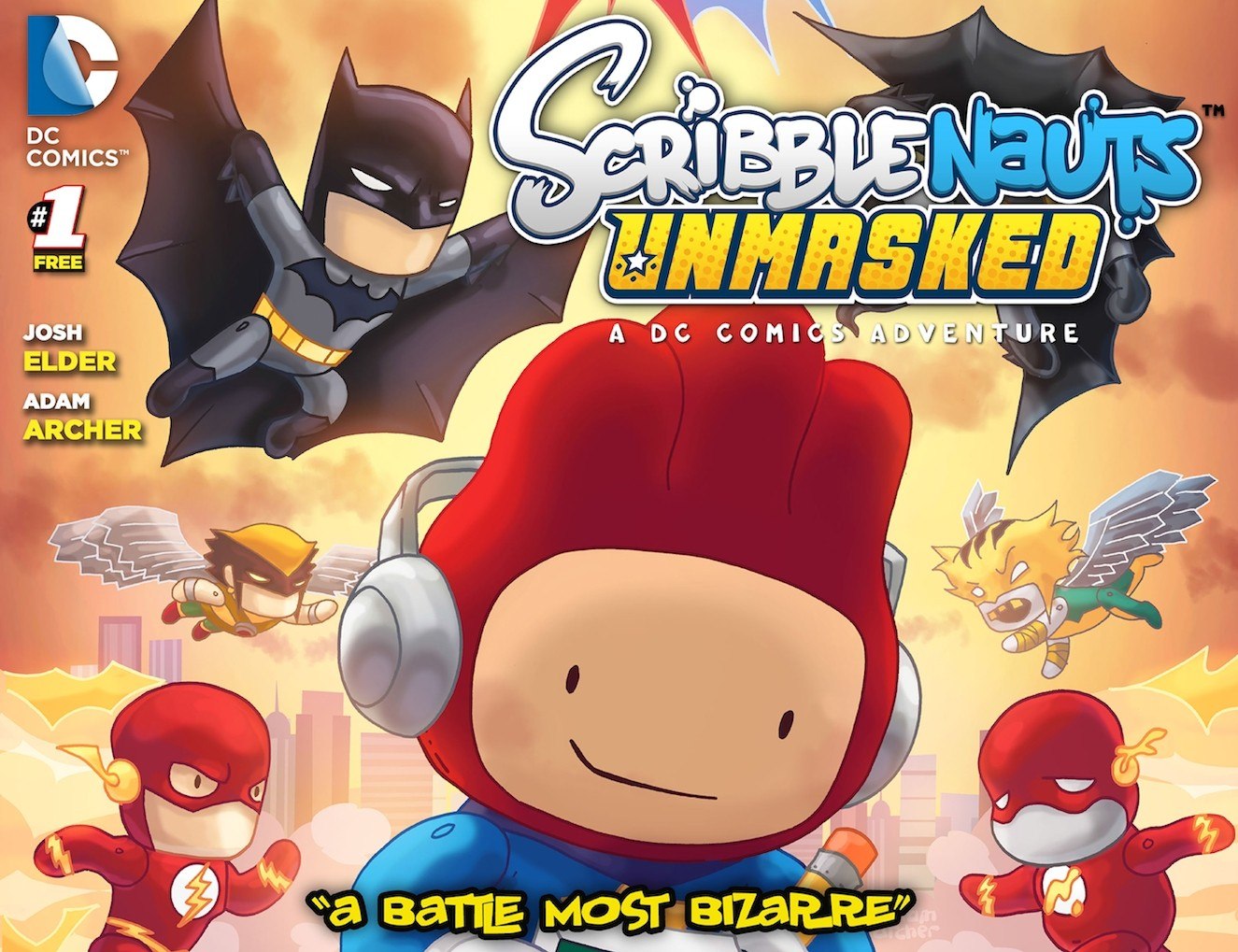 Portada ampliada de SCRIBBLENAUTS UNMASKED