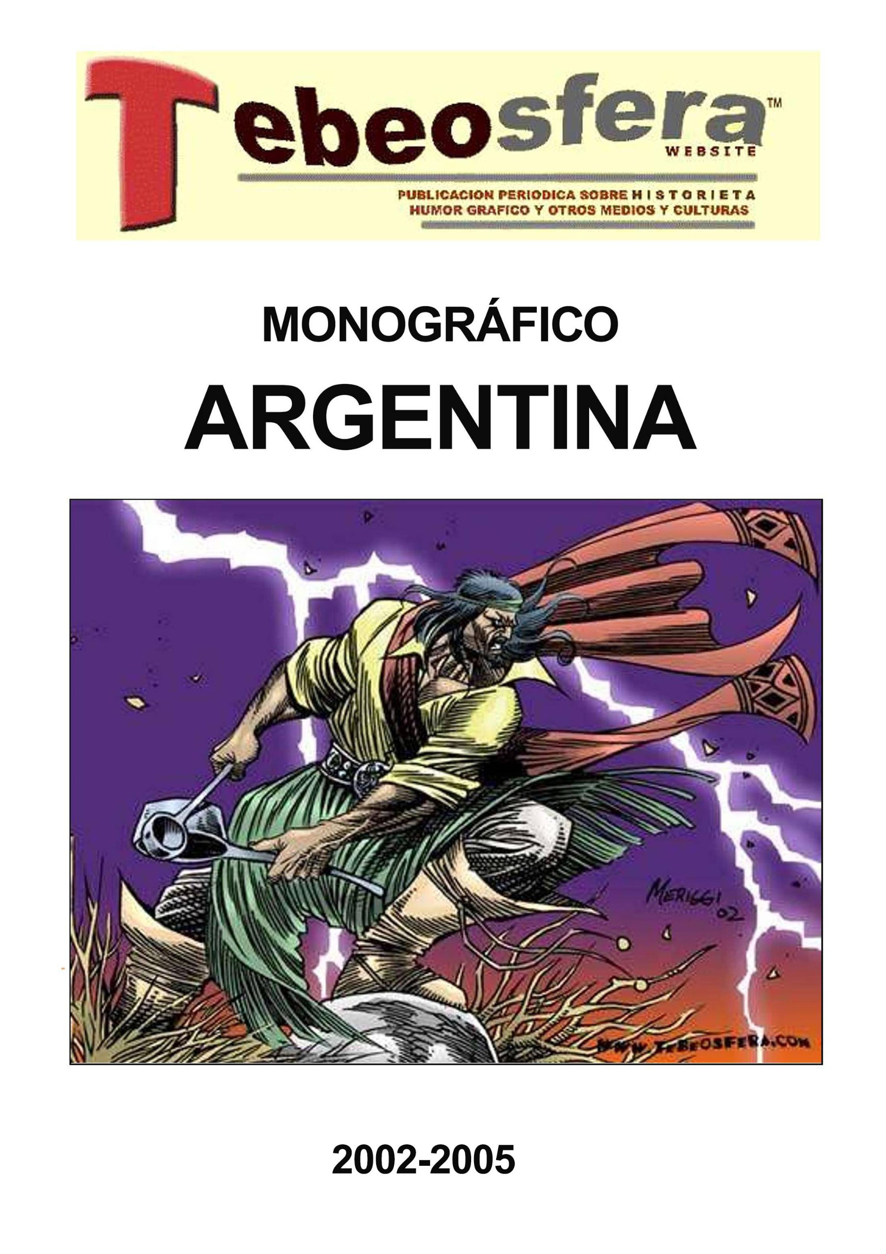 Portada ampliada de MONOGRÁFICO ARGENTINA