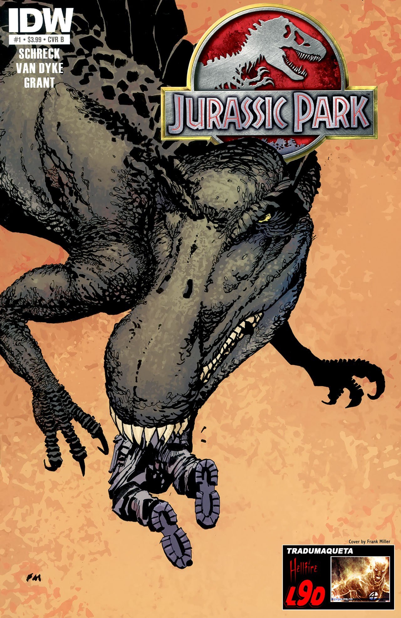 Portada ampliada de JURASSIC PARK