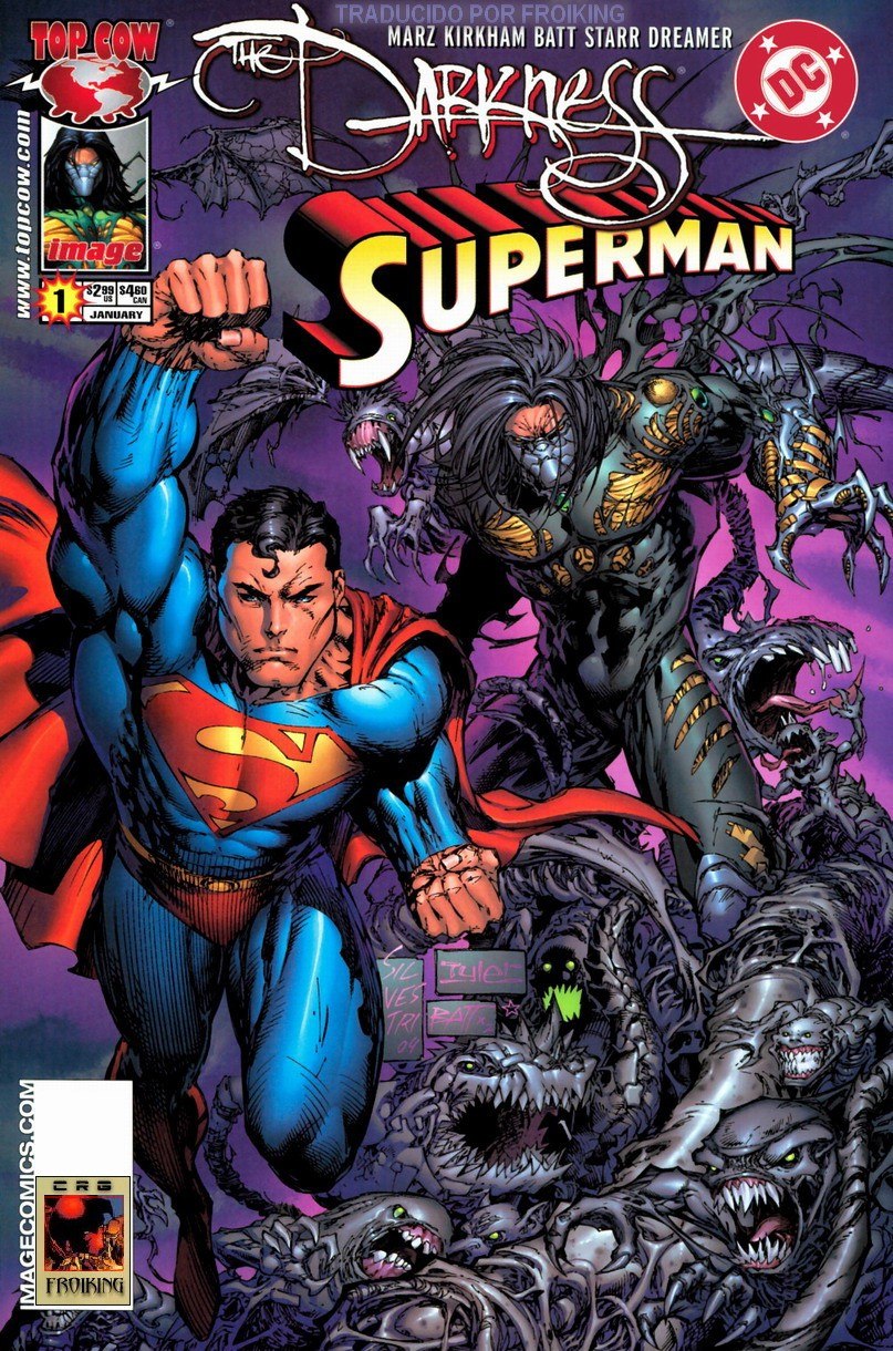 Portada ampliada de The Darkness Superman