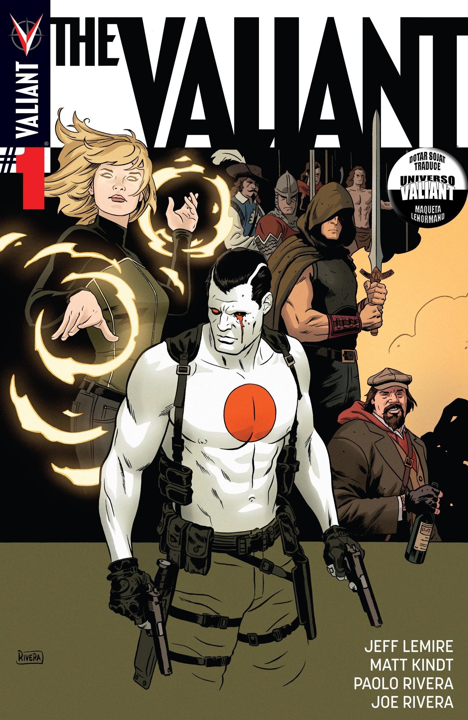 Portada ampliada de The Valiant
