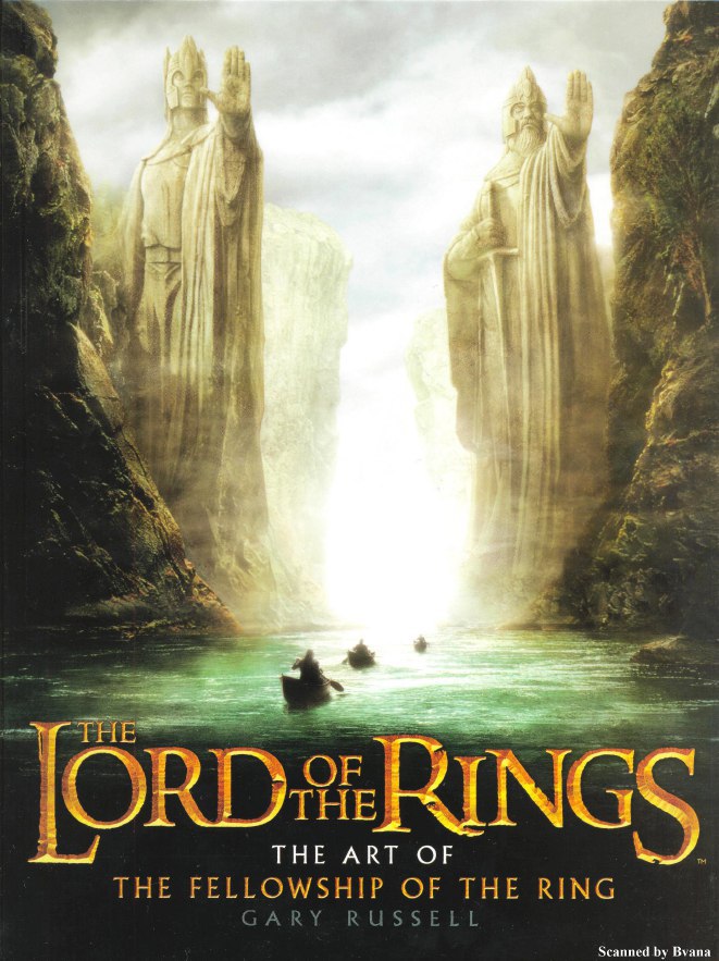 Portada ampliada de THE LORD OF THE RINGS THE ART OF THE FELLOWSHIP OF THE RING