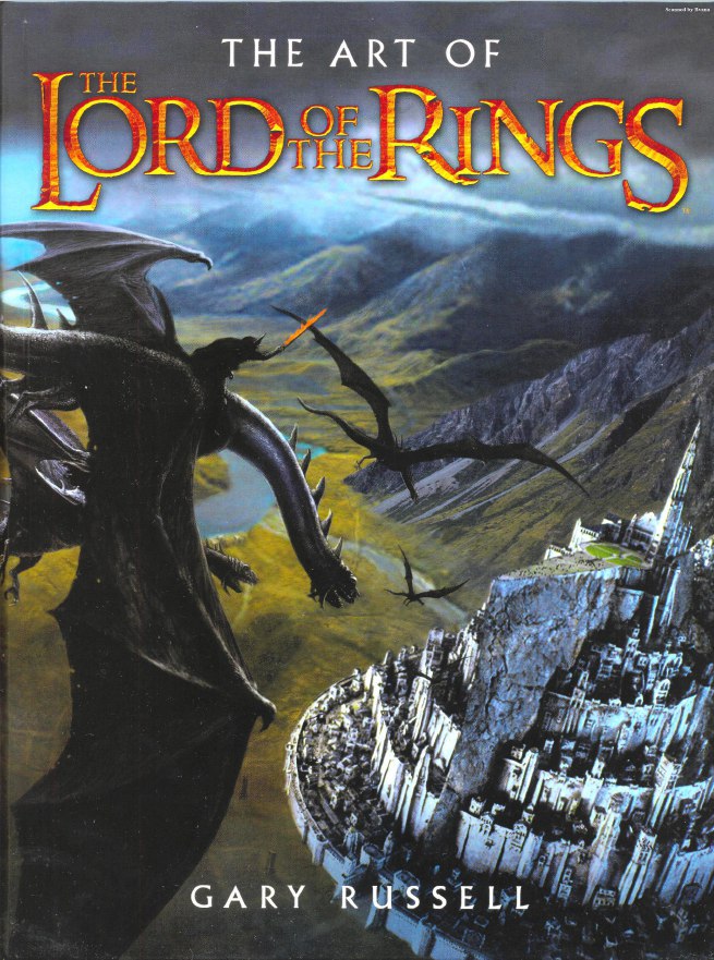 Portada ampliada de THE ART OF THE LORD OF THE RINGS