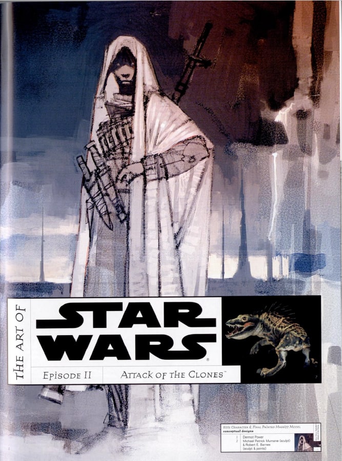 Portada ampliada de THE ART OF STAR WARS EPISODE II ATTACK OF THE CLONES