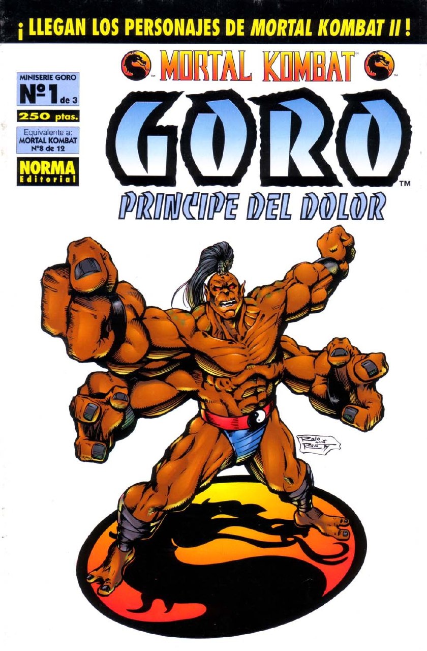 Portada ampliada de MORTAL KOMBAT GORO PRINCIPE DEL DOLOR
