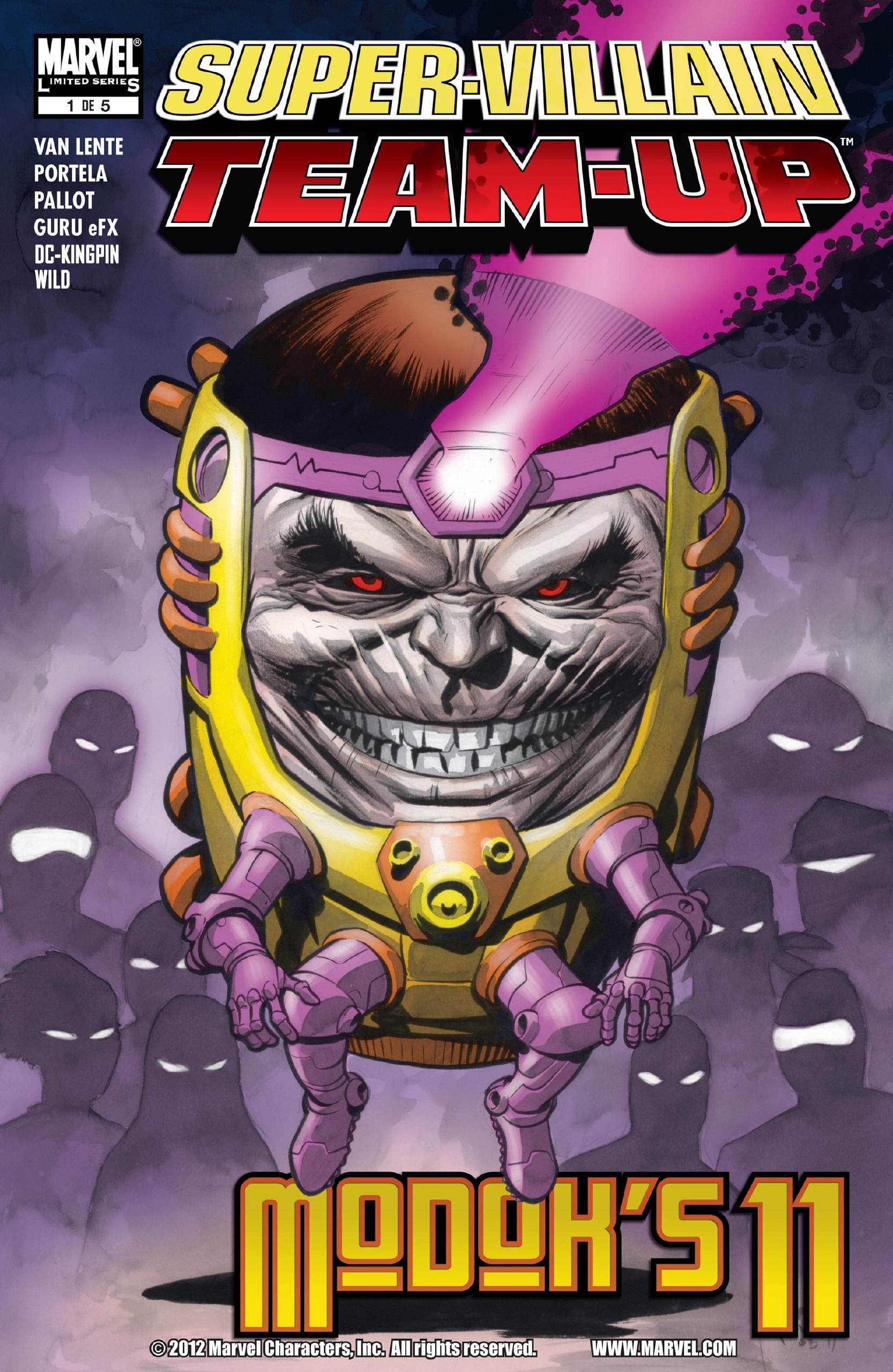 Portada ampliada de SUPER-VILLAIN TEAM-UP