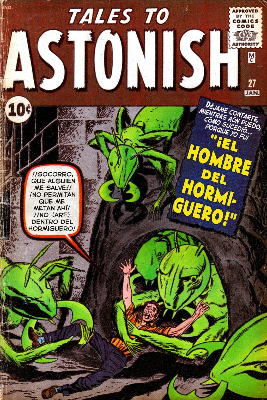 Portada ampliada de TALES TO ASTONISH