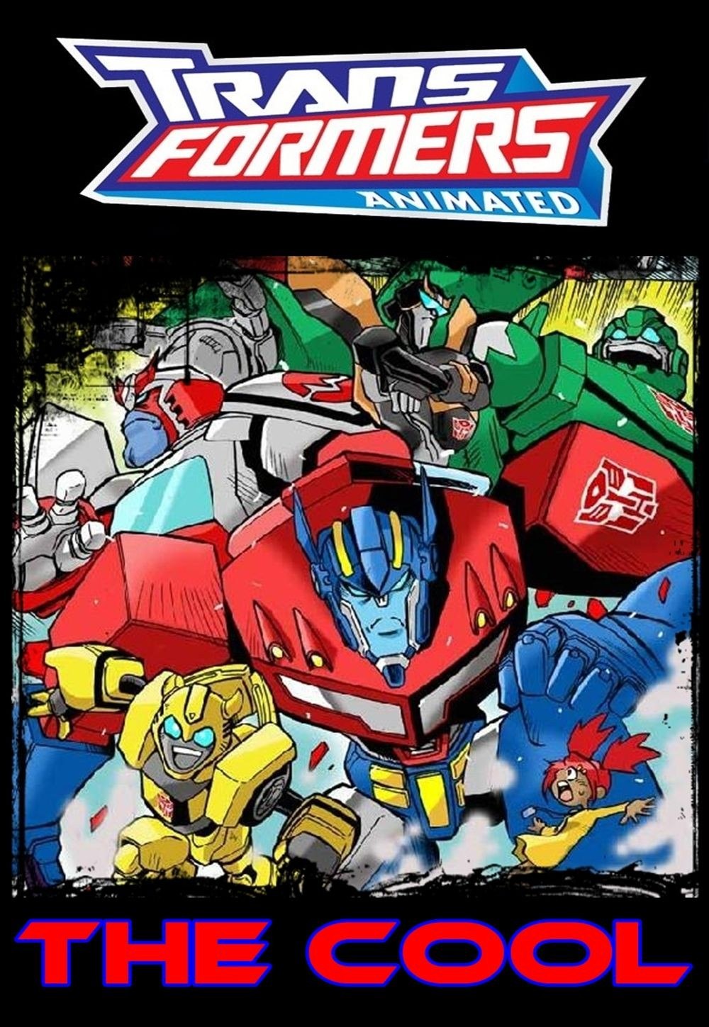 Portada ampliada de Transformers Animated