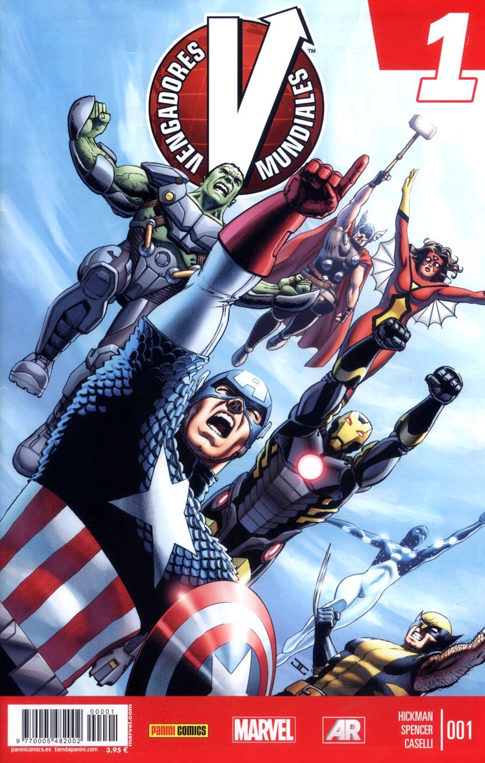 Portada ampliada de Vengadores V Mundiales