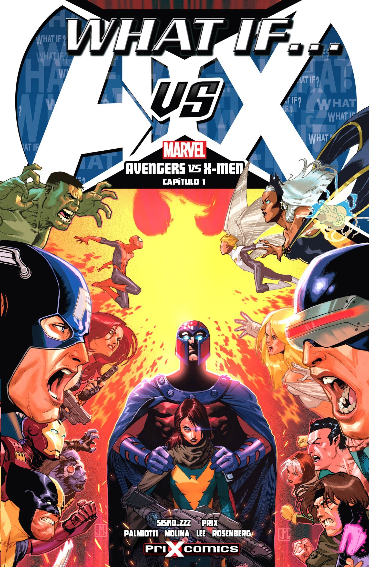 Portada ampliada de WHAT IF... AVENGERS VS X-MEN
