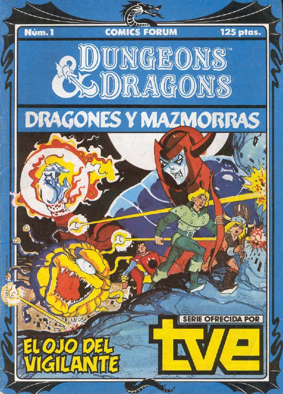 Portada ampliada de DUNGEONS & DRAGONS DRAGONES Y MAZMORRAS