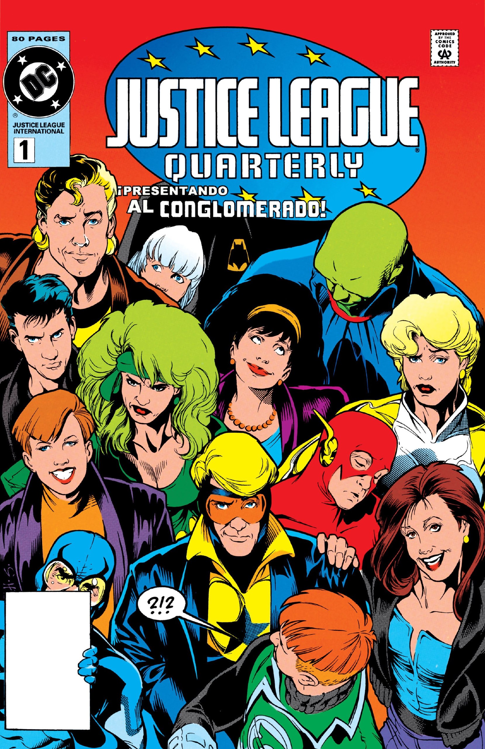 Portada ampliada de Liga de la Justicia Quarterly (Ed.DC)(1990-94)