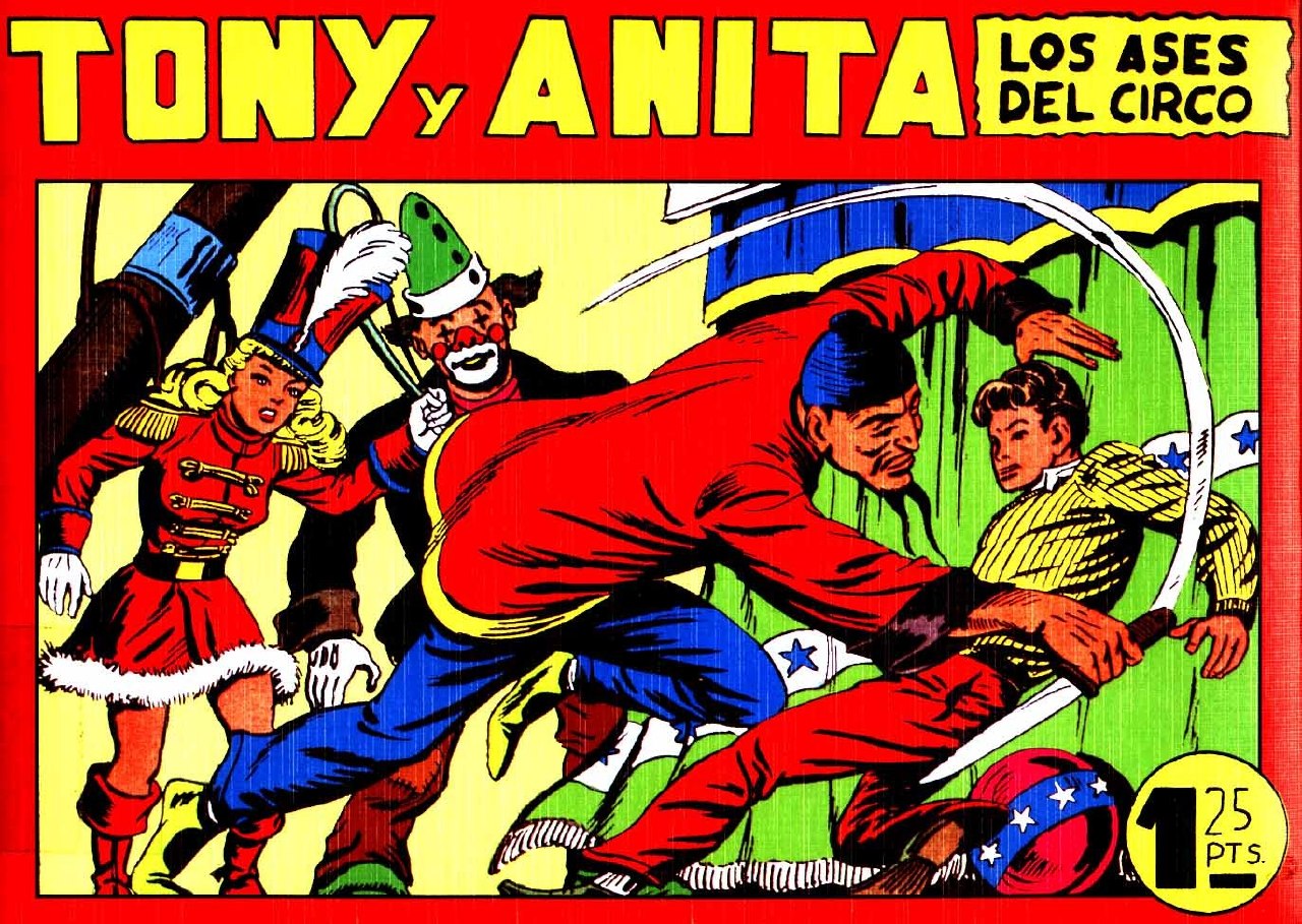 Portada ampliada de TONY y ANITA LOS ASES DEL CIRCO