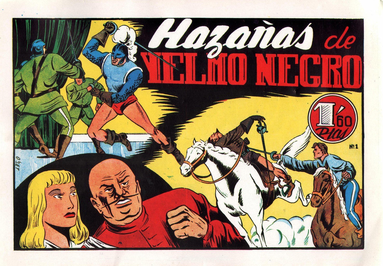 Portada ampliada de Hazañas de Yelmo Negro
