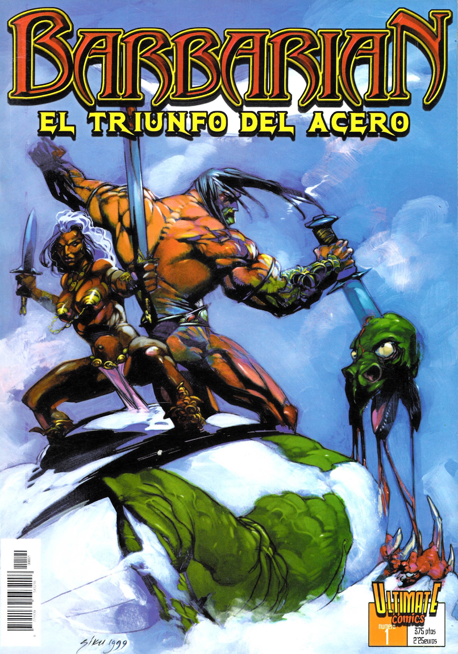 Portada ampliada de BARBARIAN EL TRIUNFO DEL ACERO