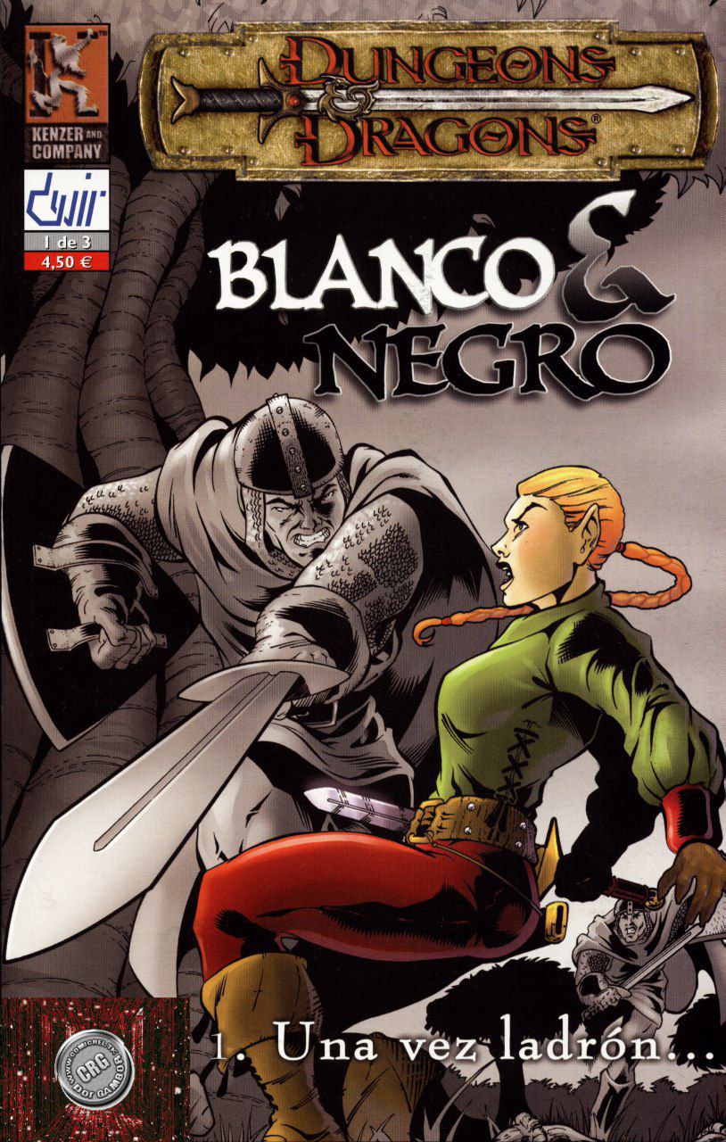 Portada ampliada de Dungeons & Dragons Blanco & Negro