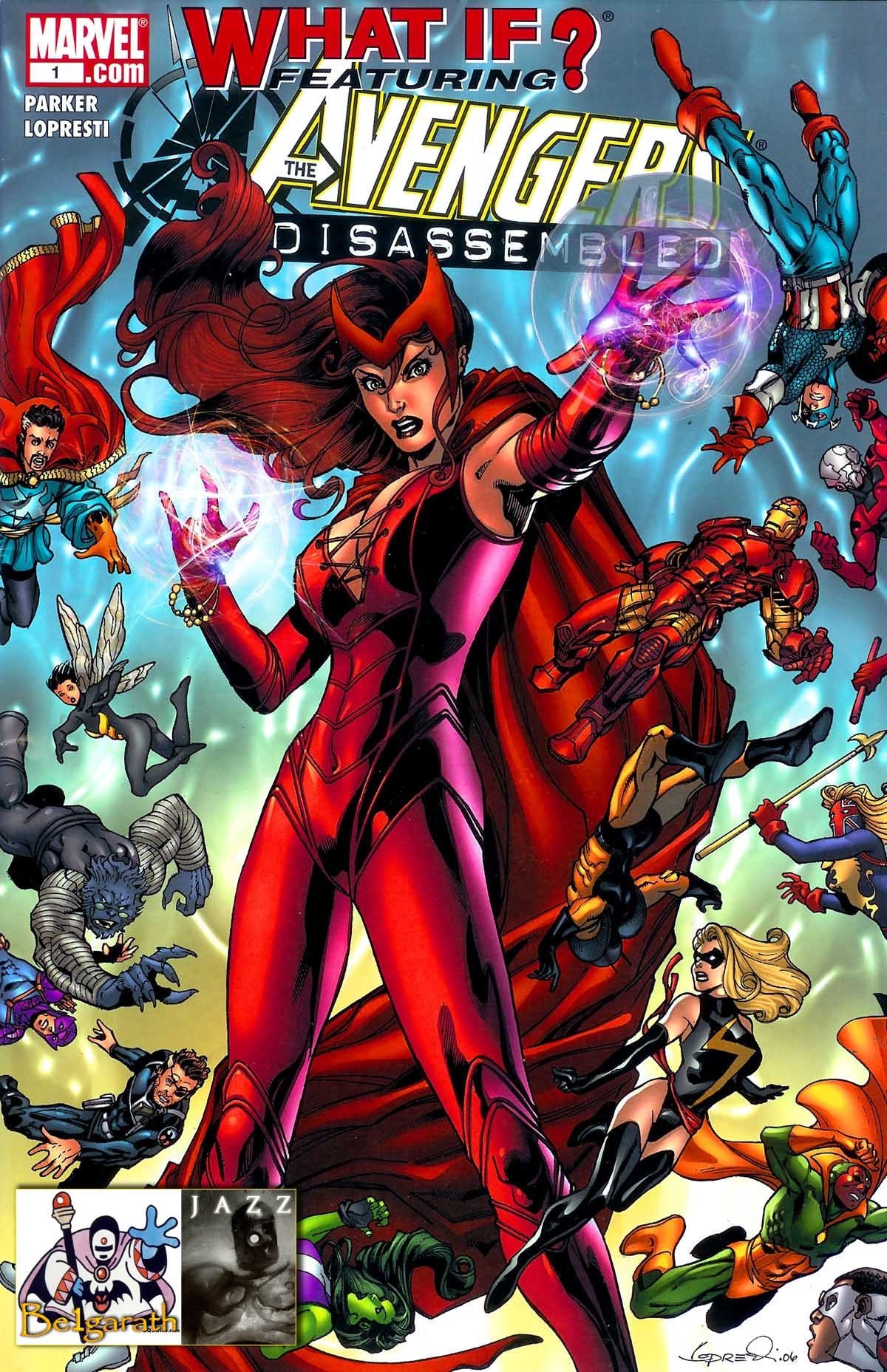 Portada ampliada de WHAT IF? FEATURING AVENGERS DISASSEMBLED