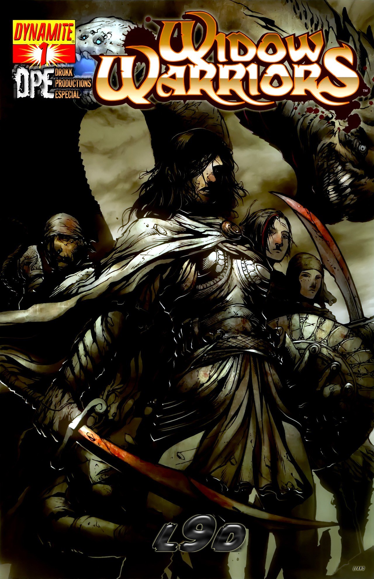 Portada ampliada de Widow Warriors