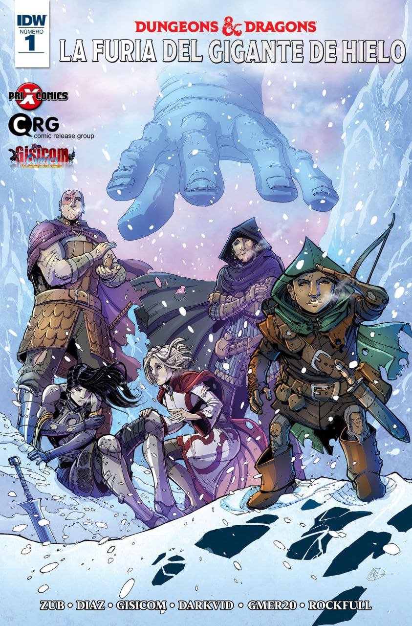Portada ampliada de DUNGEONS & DRAGONS LA FURIA DEL GIGANTE DE HIELO