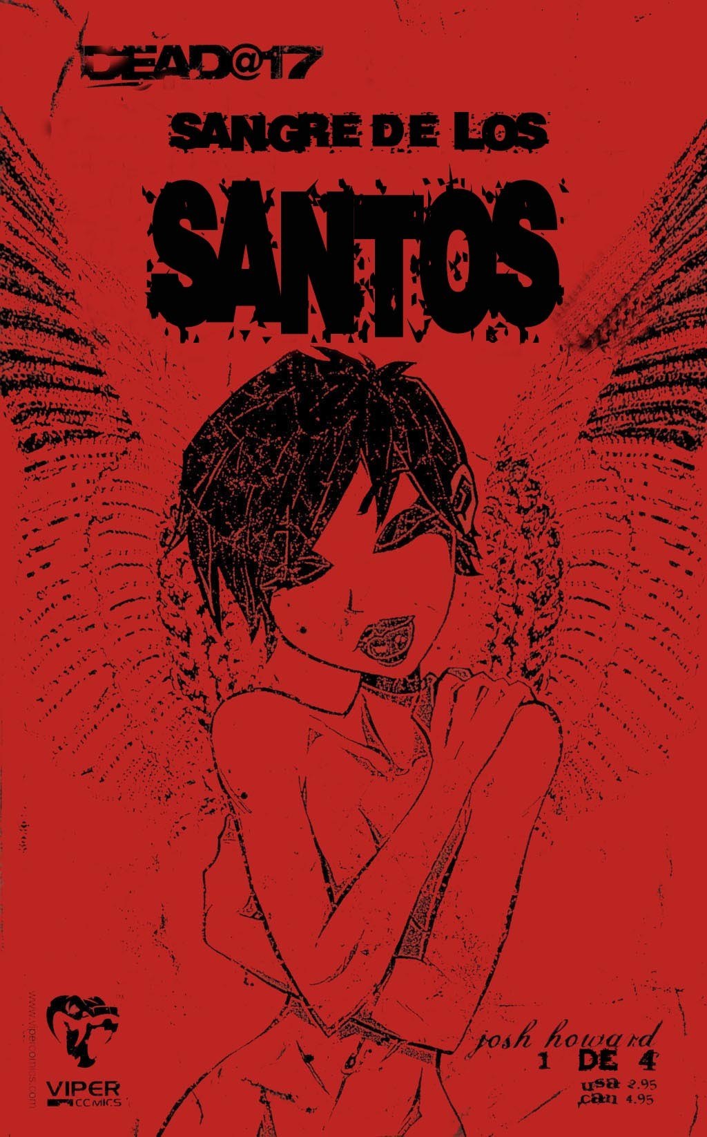 Portada ampliada de Sangre de los Santos