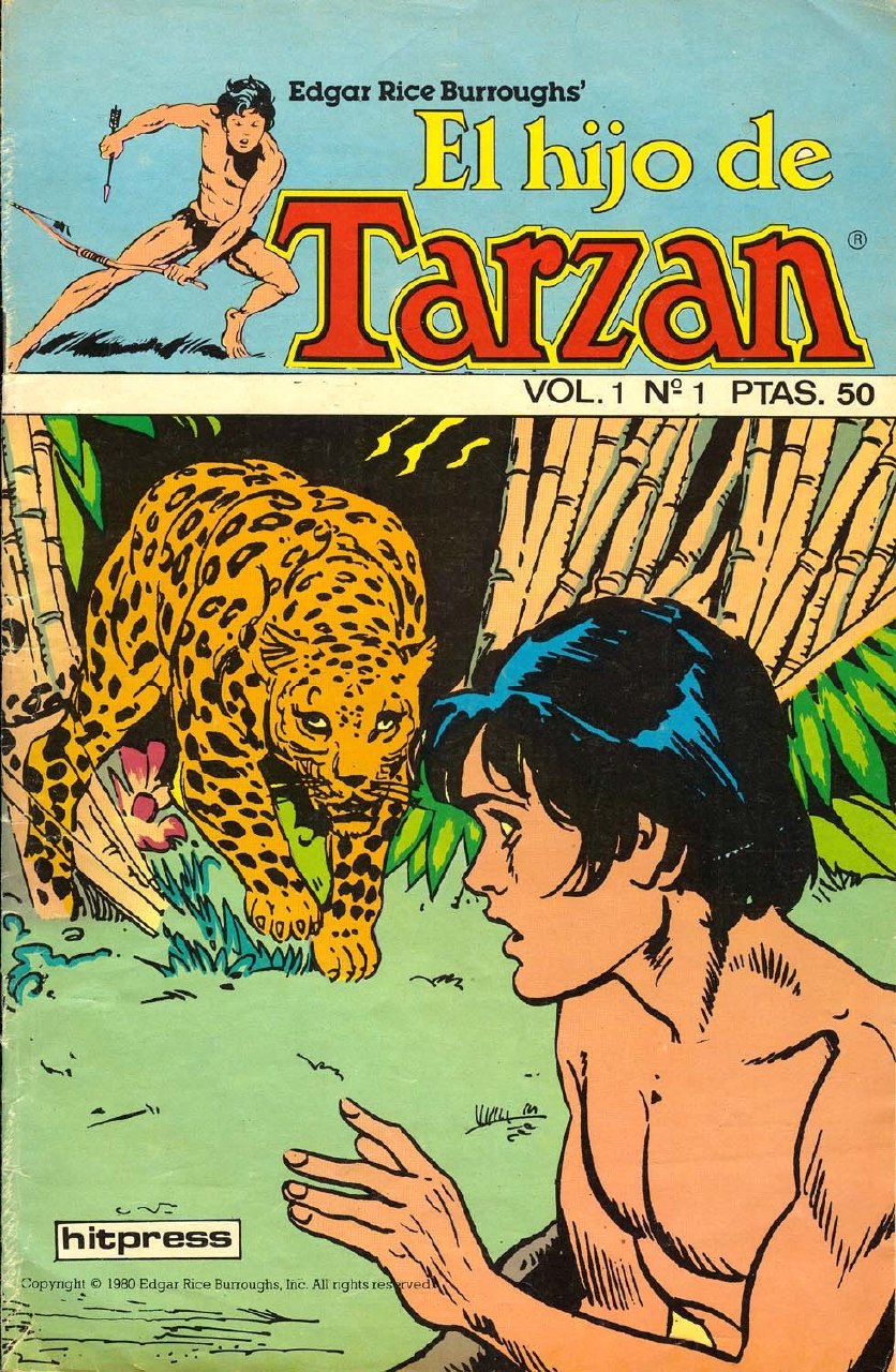 Portada ampliada de El hijo de Tarzan