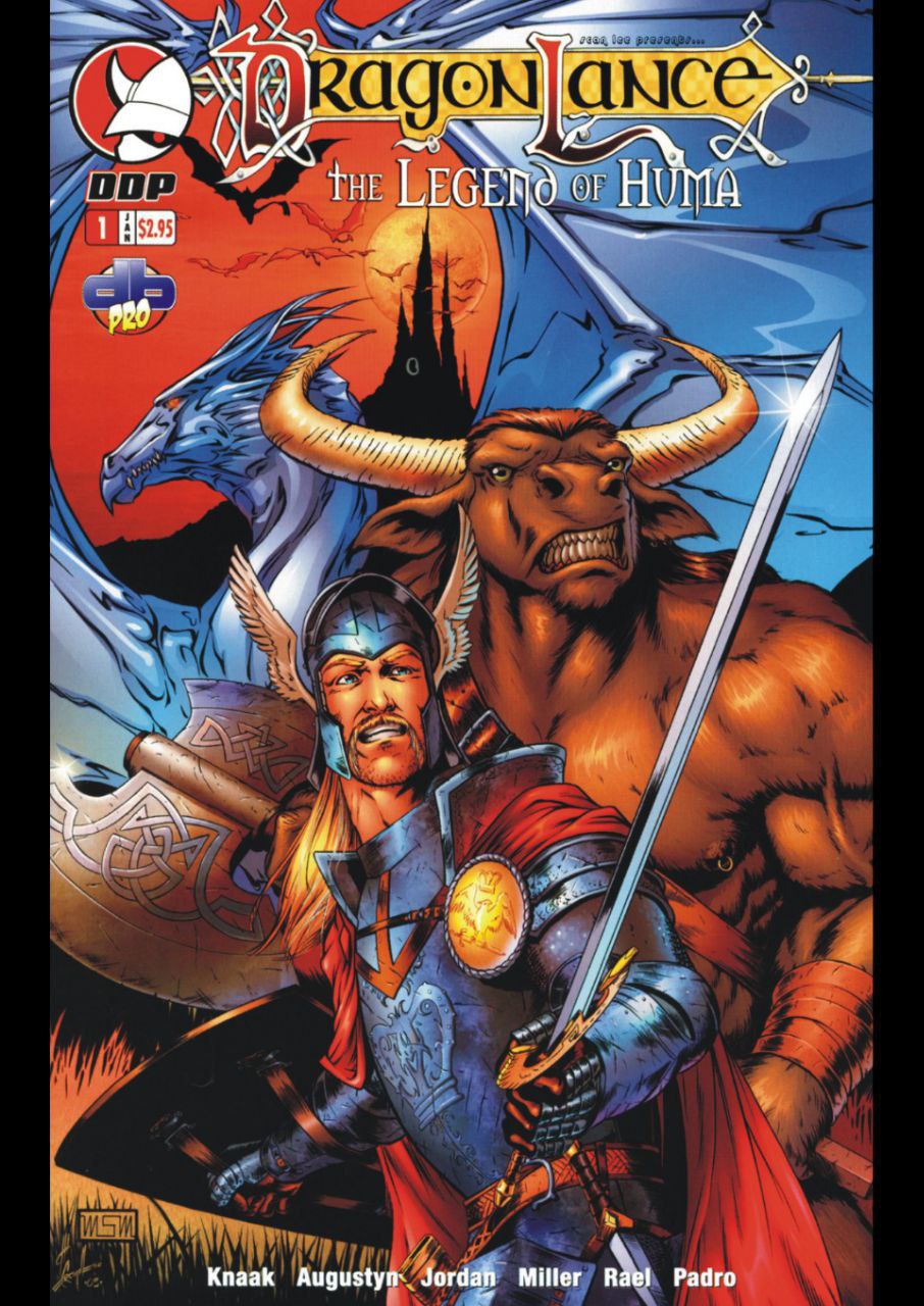 Portada ampliada de Dragon Lance: The Legend of Huma