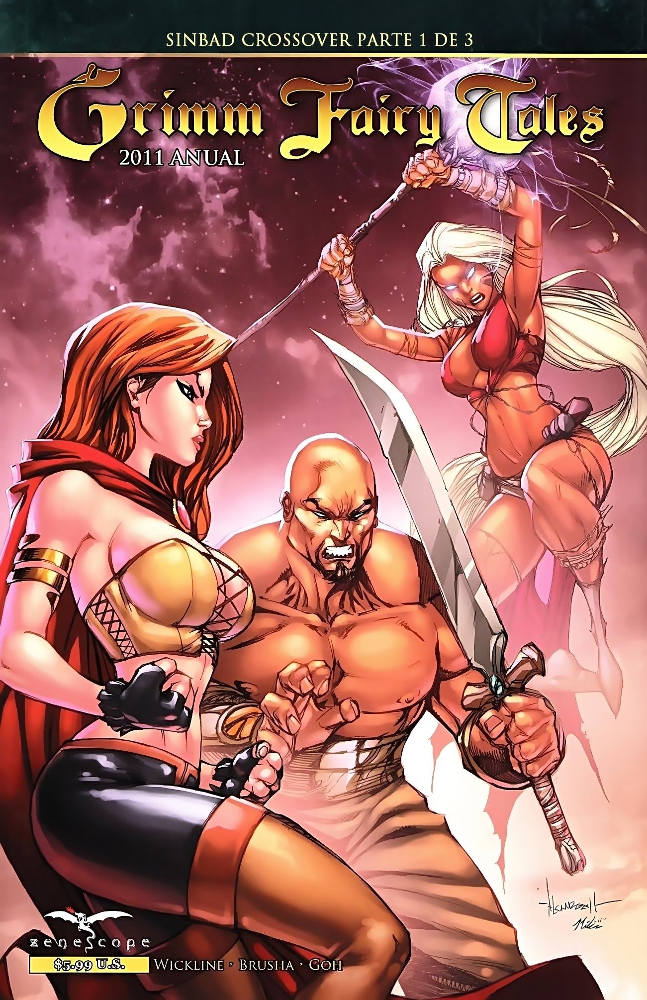 Portada ampliada de Grimm Fairy Tales
