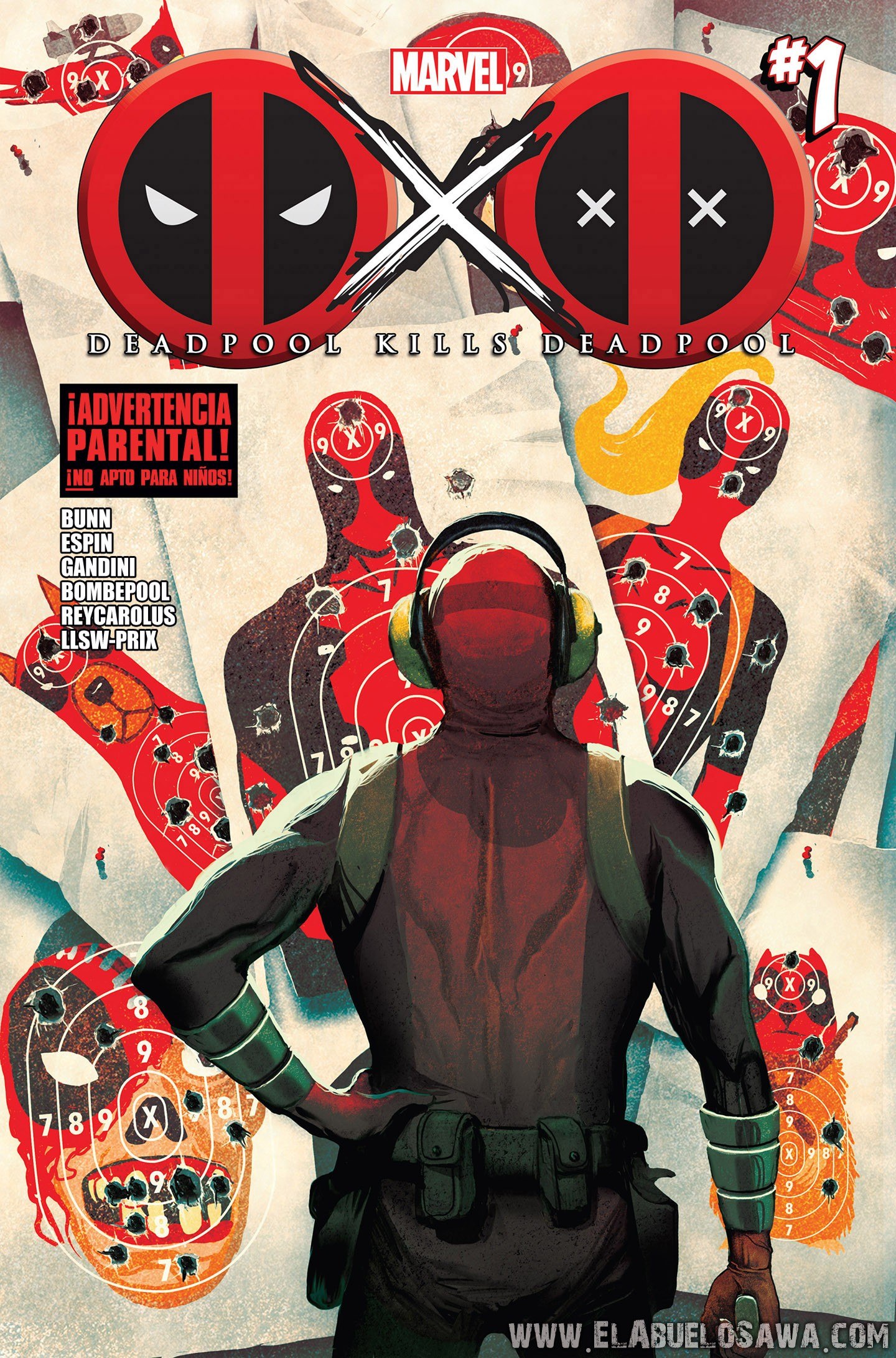 Portada ampliada de Deadpool kills Deadpool