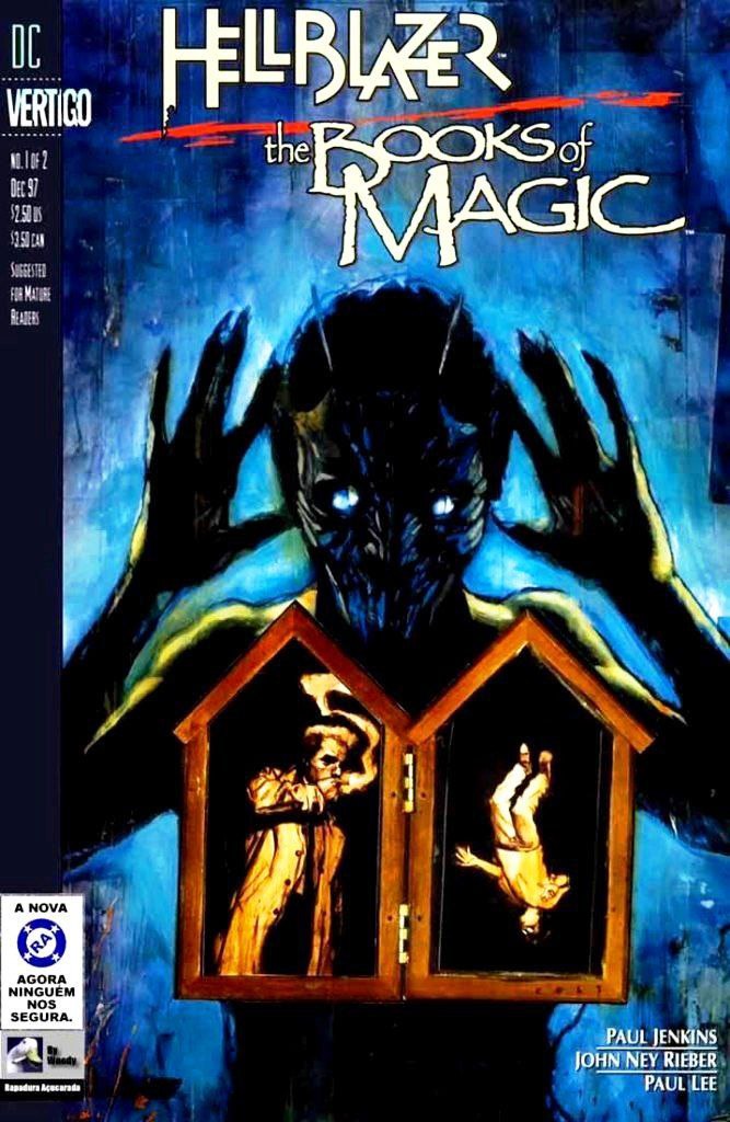 Portada ampliada de Hellblazer the Books of Magic