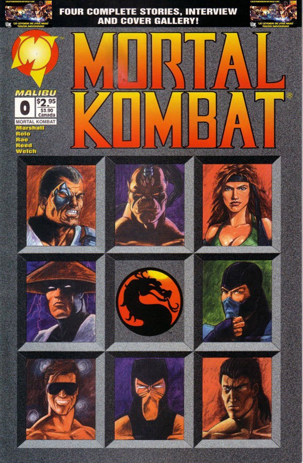 Portada ampliada de Mortal Kombat