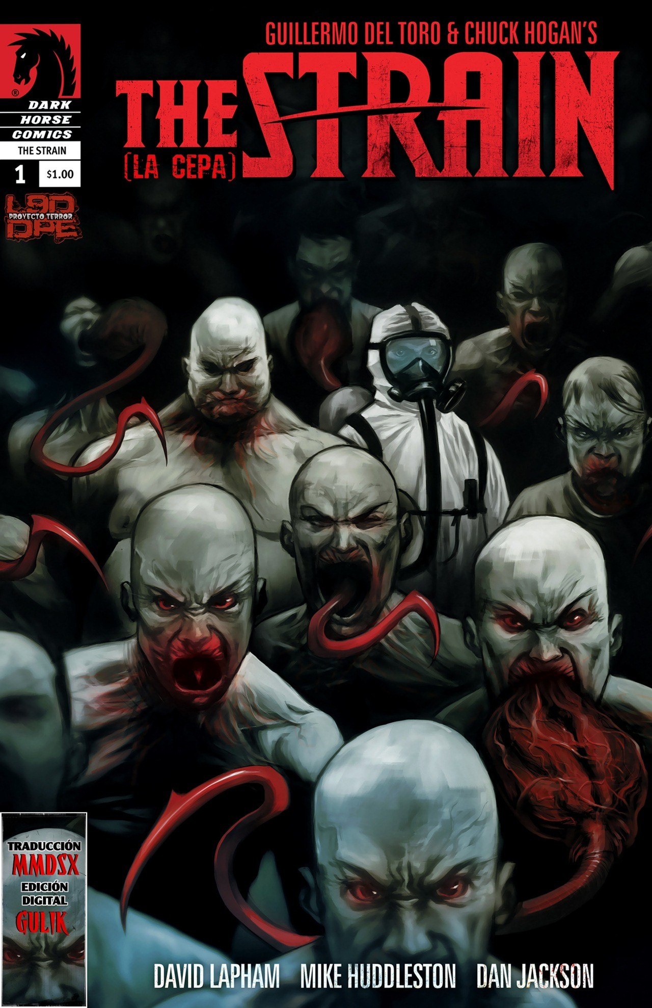 Portada ampliada de THE STRAIN (LA CEPA)