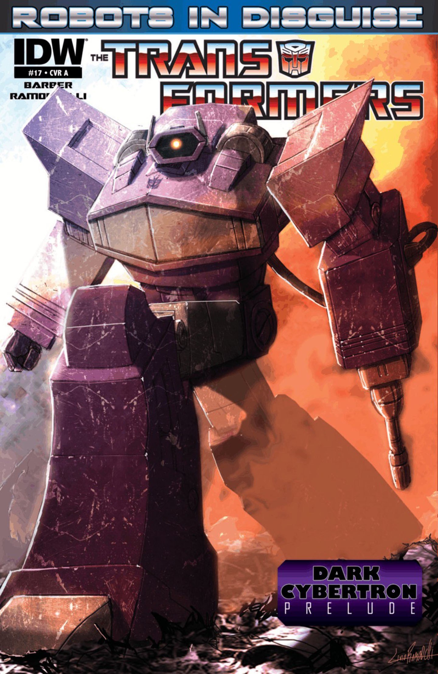Portada ampliada de ROBOTS IN DISGUISE THE TRANSFORMERS