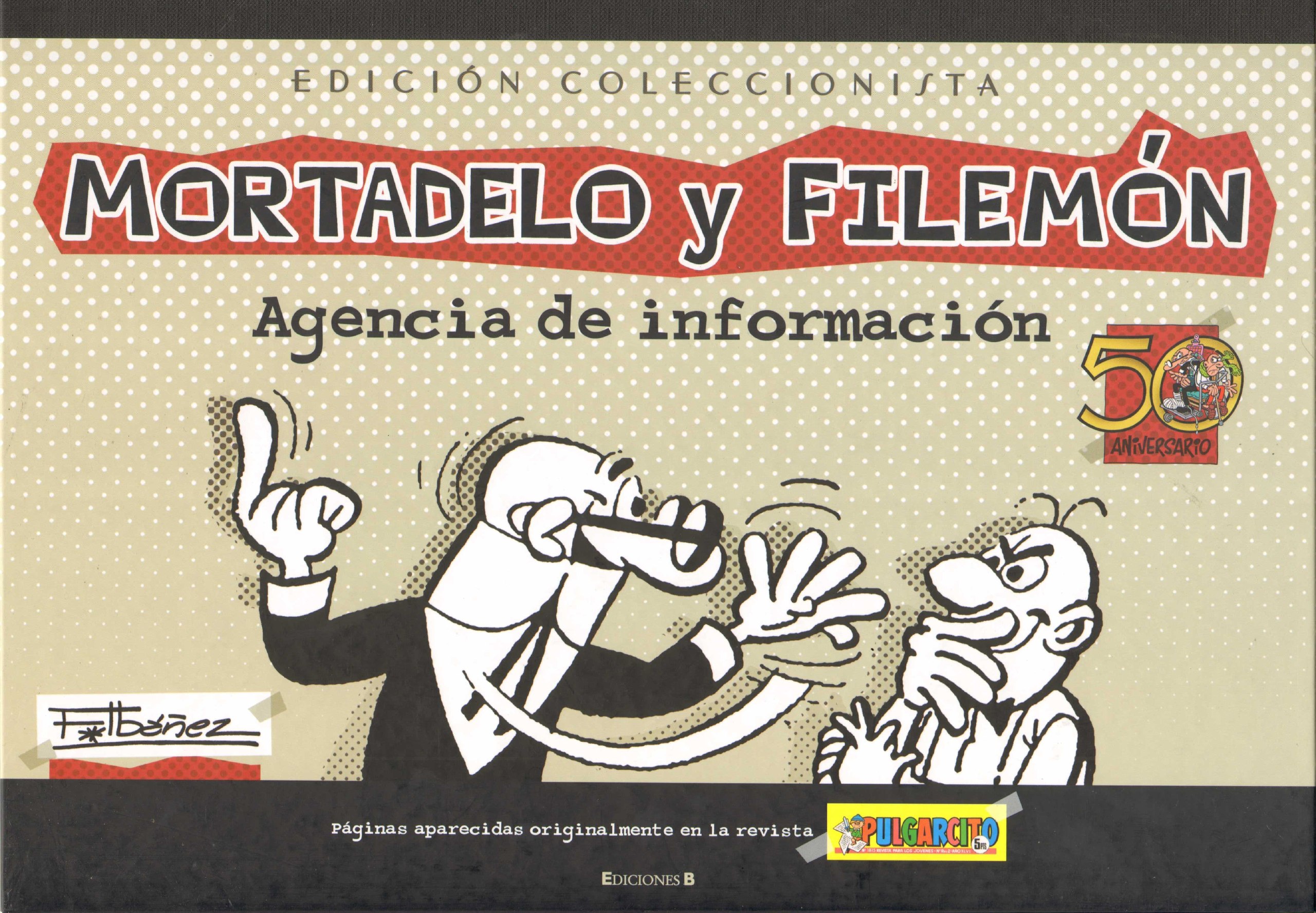 Portada ampliada de Mortadelo y Filemón