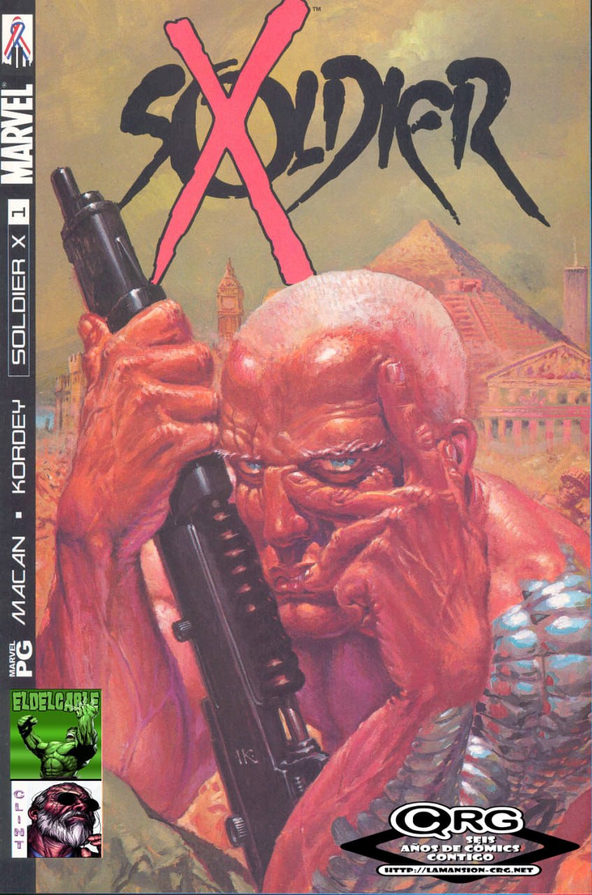 Portada ampliada de SOLDIER X