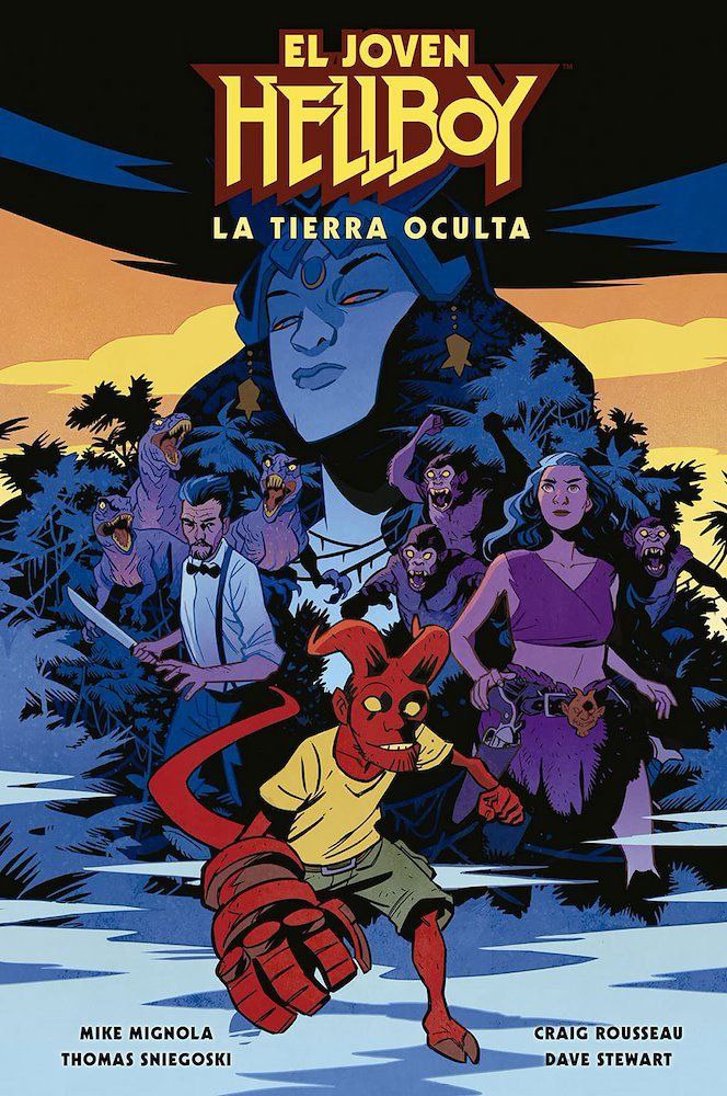 Portada ampliada de EL JOVEN HELLBOY LA TIERRA OCULTA