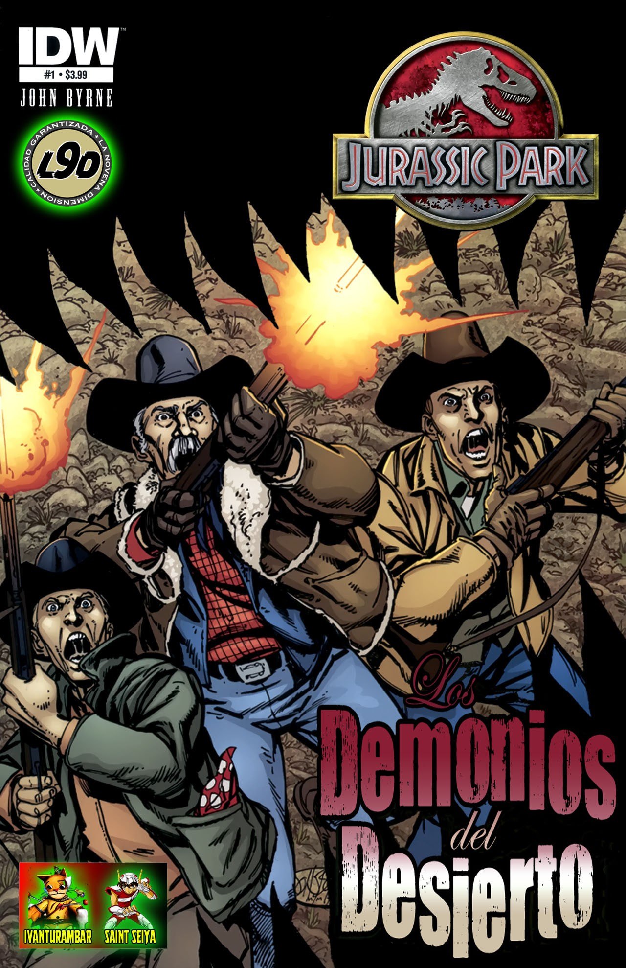 Portada ampliada de Demonios del Desierto