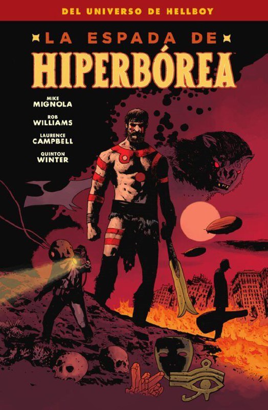 Portada ampliada de LA ESPADA DE HIPERBOREA
