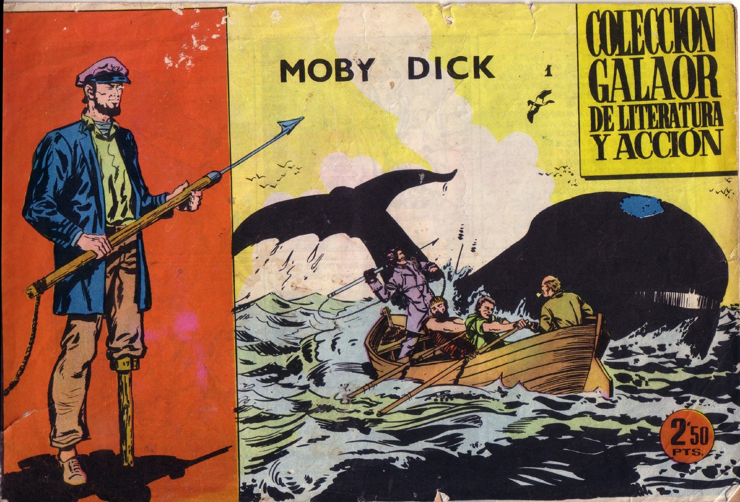Portada ampliada de MOBY DICK