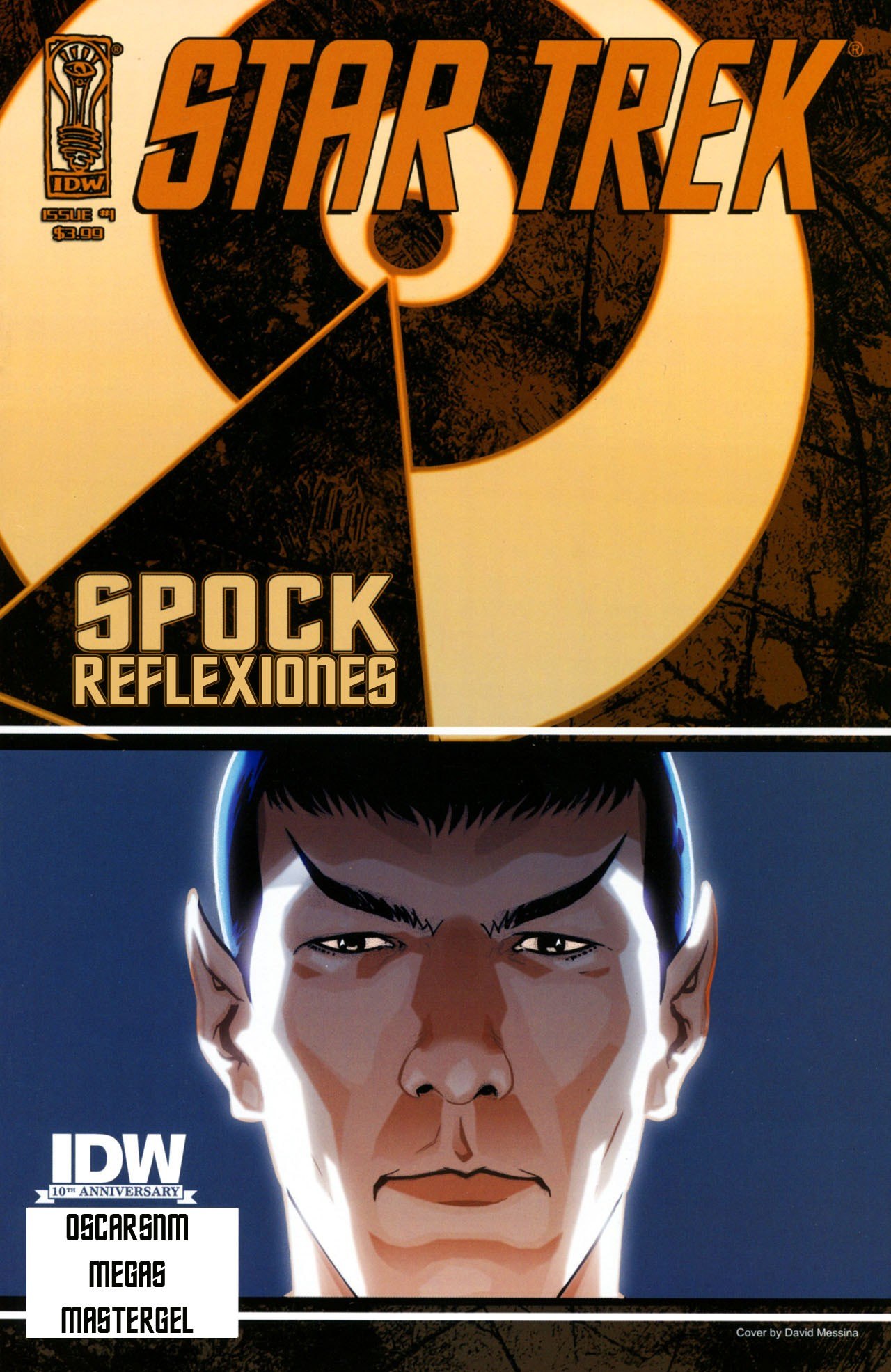 Portada ampliada de STAR TREK SPOCK REFLEXIONES