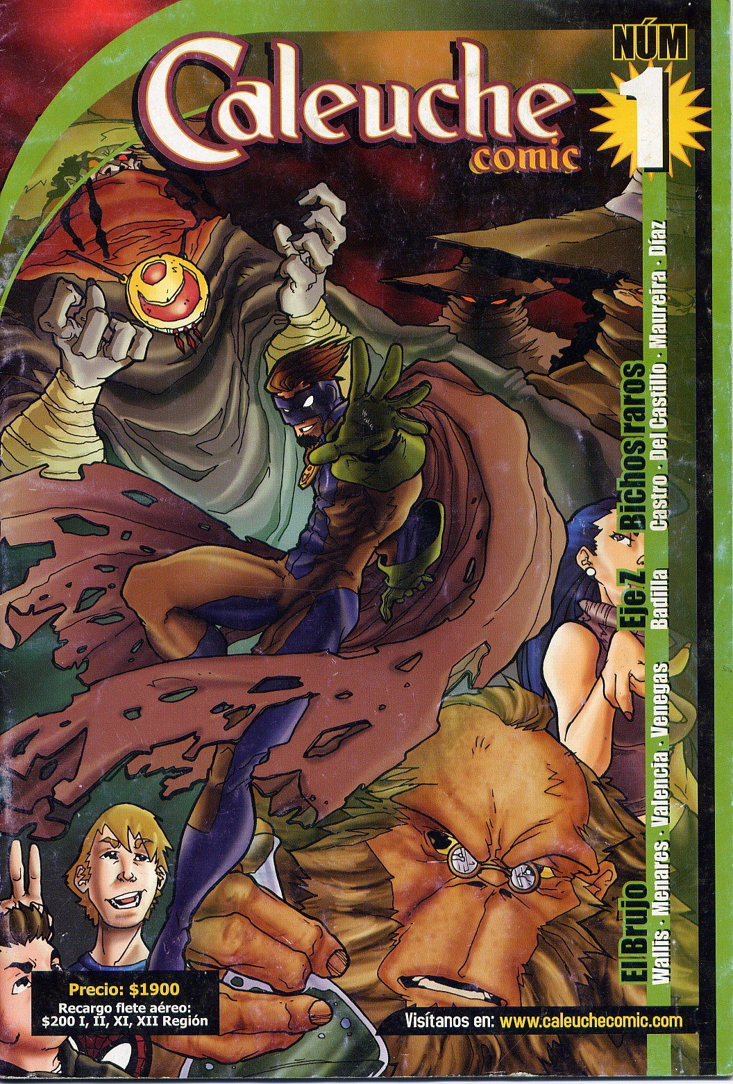 Portada ampliada de Caleuche comic