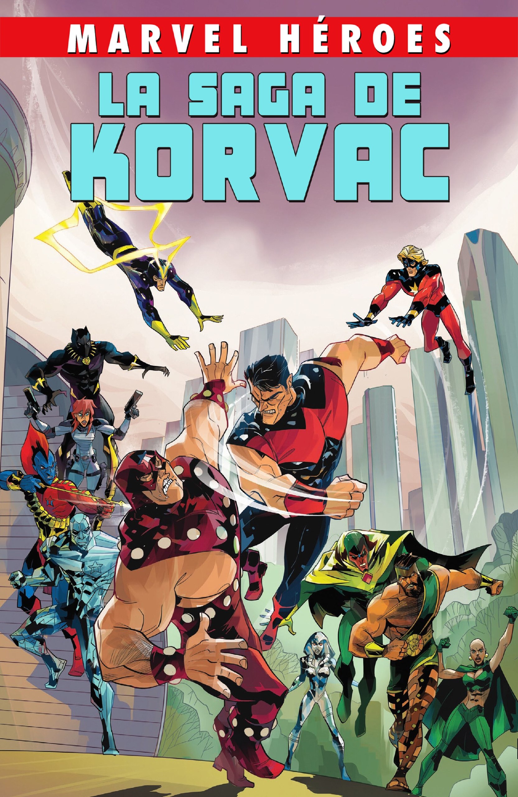 Portada ampliada de La Saga de Korvac