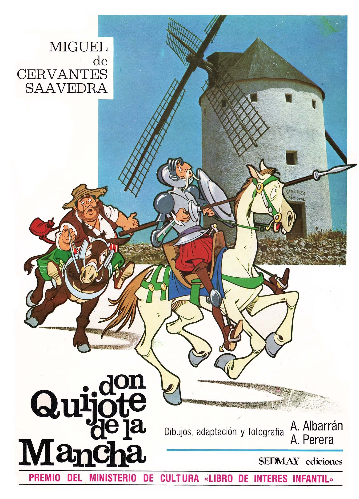 Portada ampliada de don Quijote de la Mancha