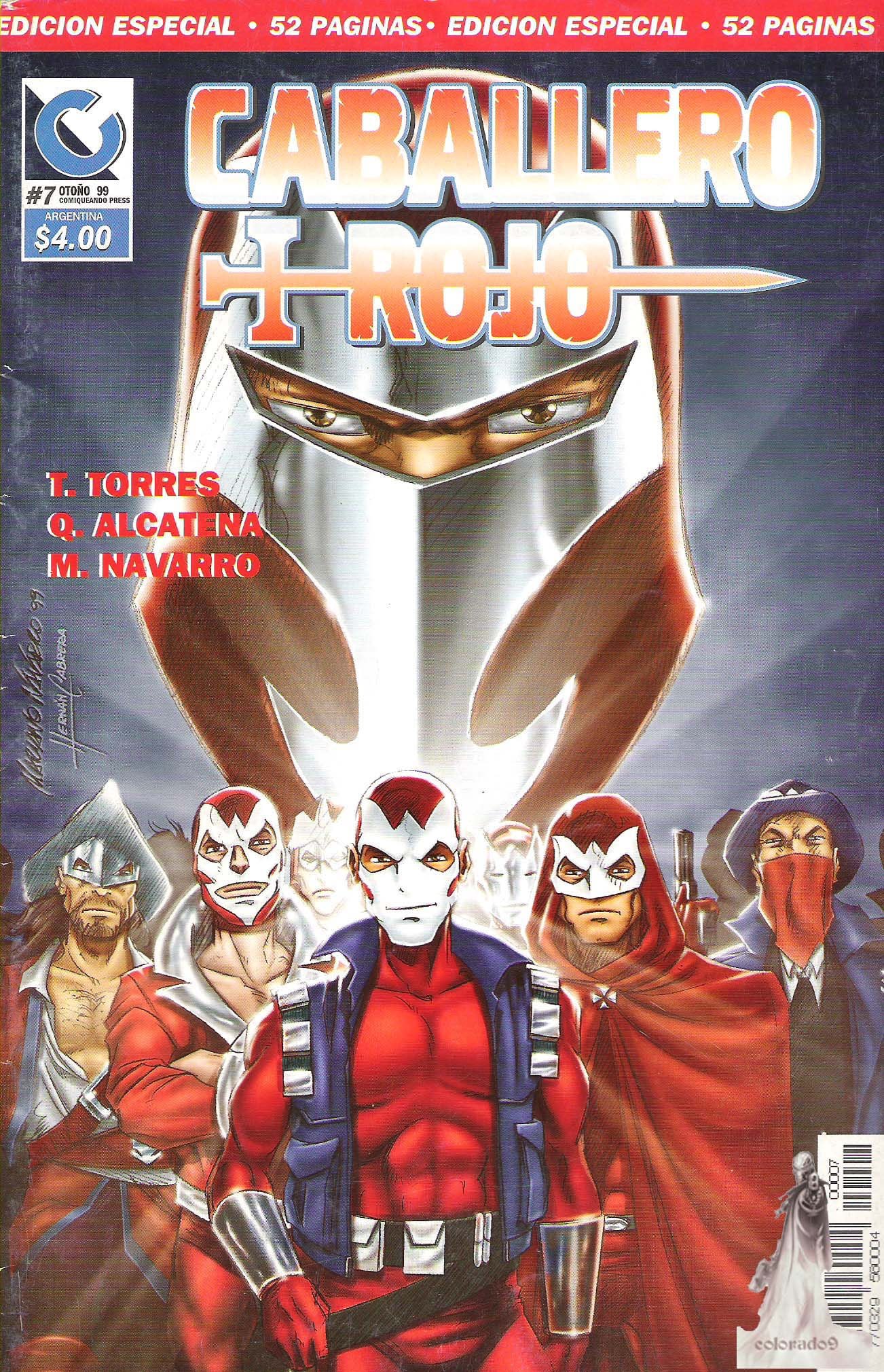 Portada ampliada de Caballero Rojo